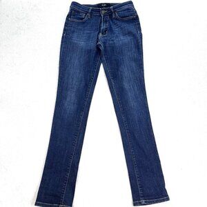 DISH Jeans Womens Straight & Narrow 26x32 Blue Denim Organic Cotton Stretch